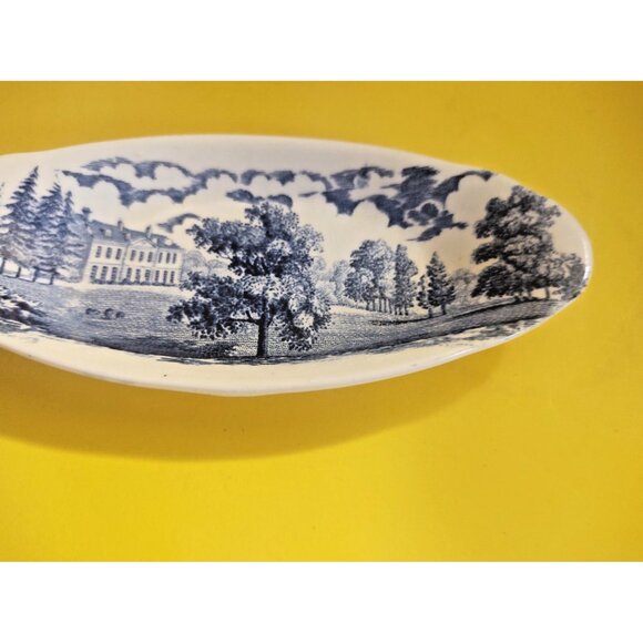 Vintage 1790 Avon Scenes Palissy England Gravy Boat & Saucer - Picture 5 of 15